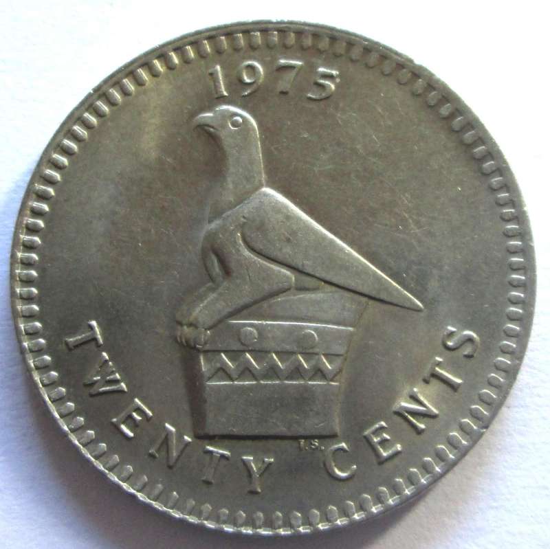 1975 Rhodesia 20 Cents