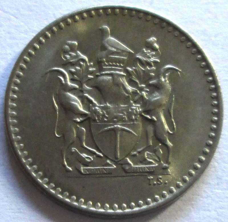 1970 Rhodesia 2 Half Cents