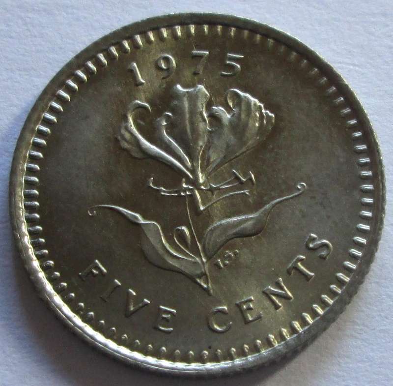 1975 Rhodesia 5 Cents