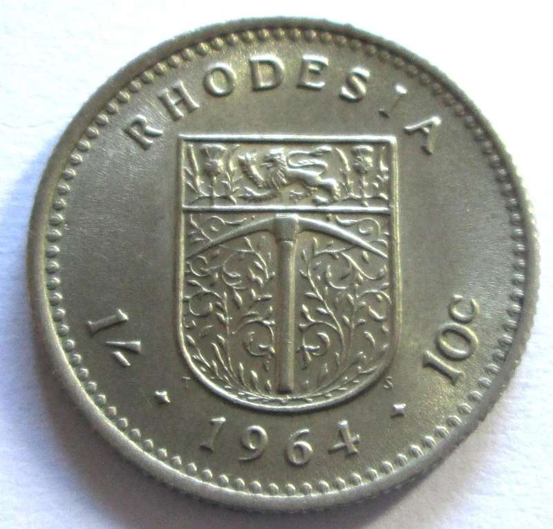 1964 Rhodesia 10 Cents