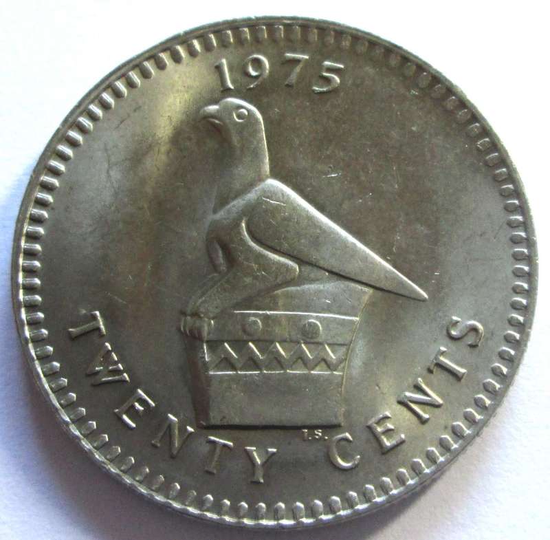 1975 Rhodesia 20 Cents