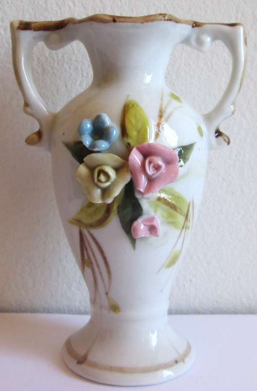 1960 Flower Mini Porcelain Vase Ornament