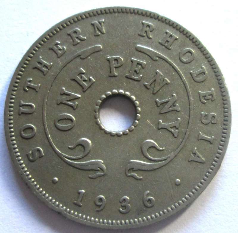 1936 Southern Rhodesia 1 Penny