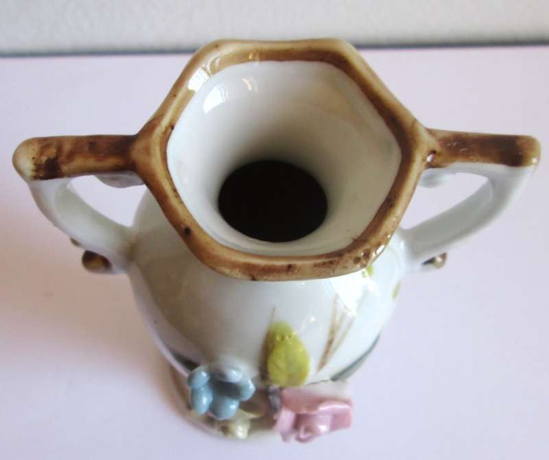 1960 Flower Mini Porcelain Vase Ornament