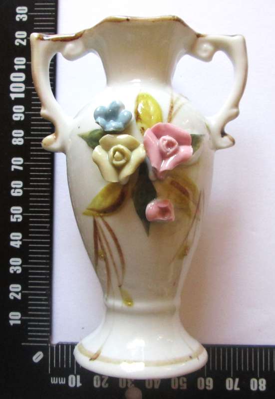 1960 Flower Mini Porcelain Vase Ornament