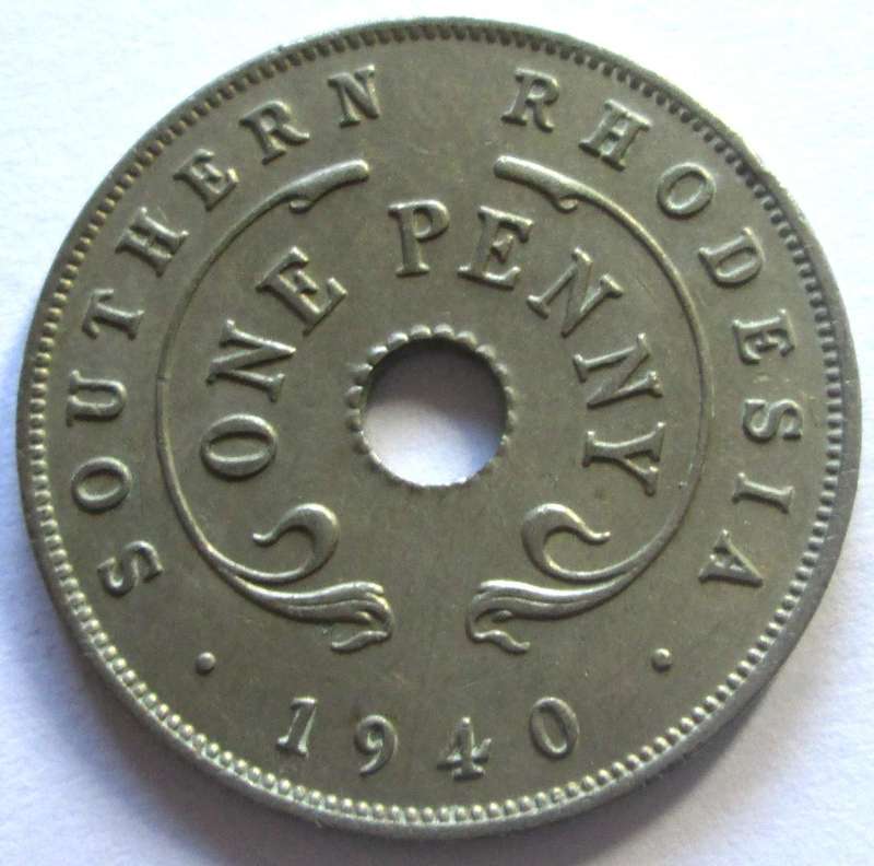 1940 Southern Rhodesia 1 Penny