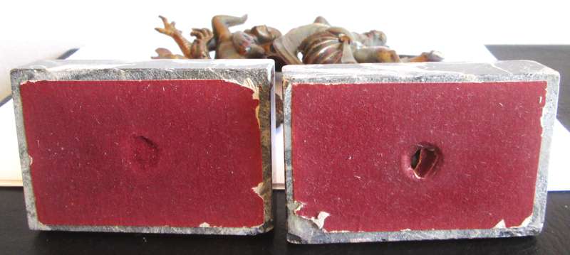 Thai Siamese Dancers with Marble Base