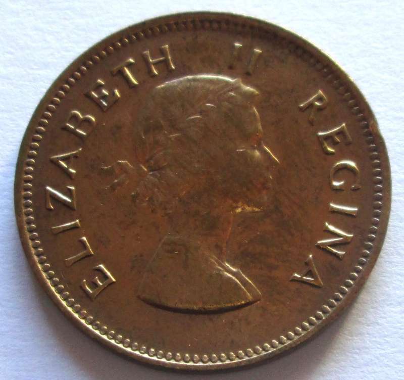 1956 Union of South Africa Half Penny