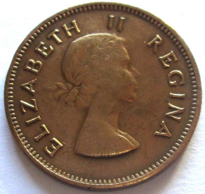 1953 Union of South Africa Half Penny