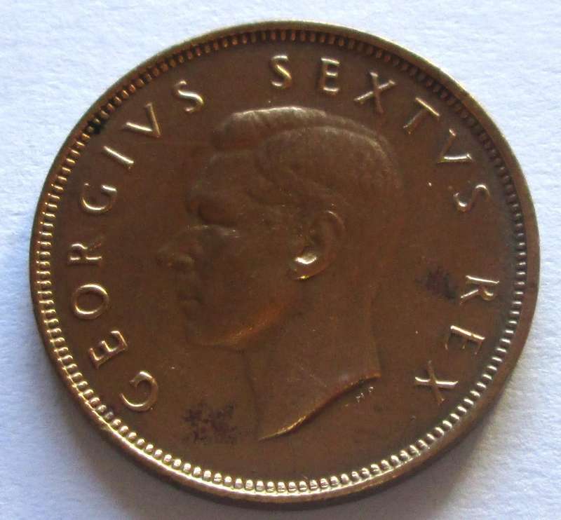 1951 Union of South Africa Half Penny