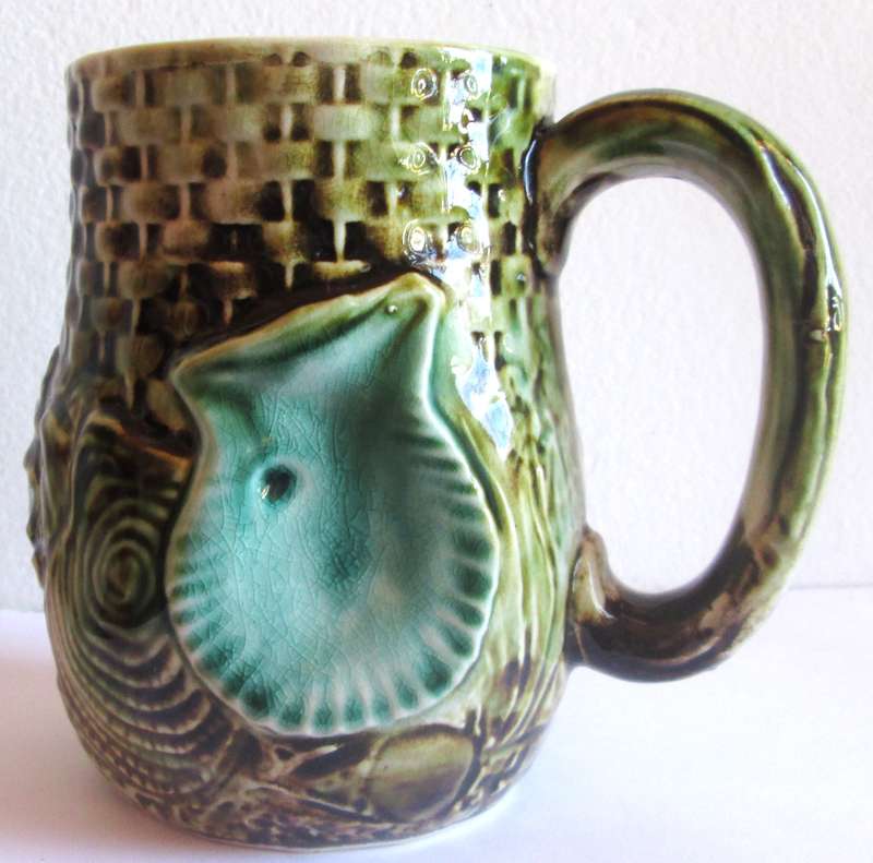 Seashell Basketweave Motif Jug