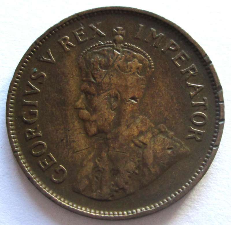 1934 Union of South Africa Half Penny