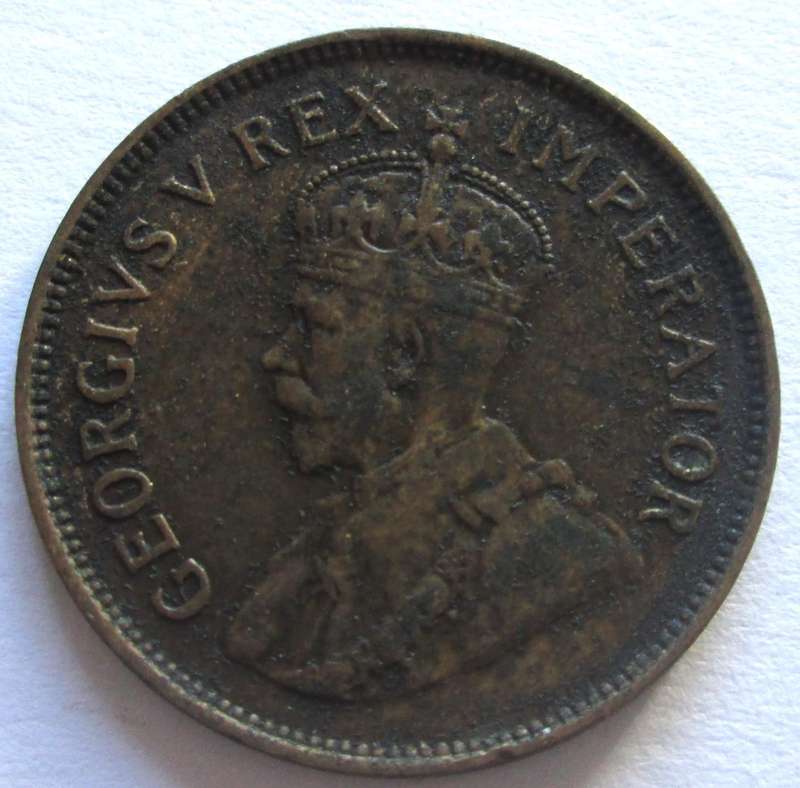 1933 Union of South Africa Half Penny