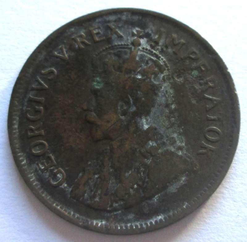 1929 Union of South Africa Half Penny