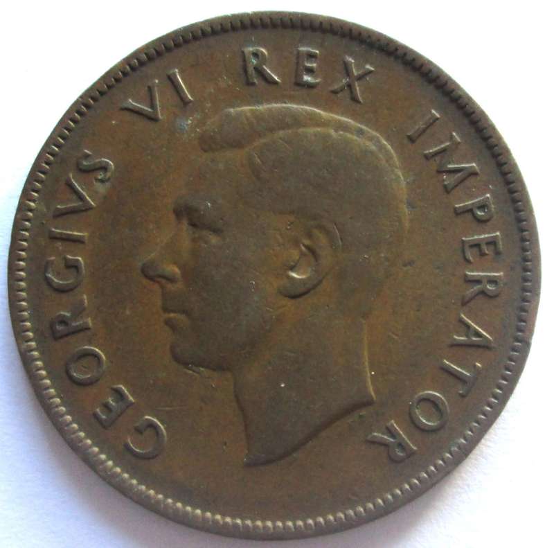 1937 Union of South Africa 1 Penny