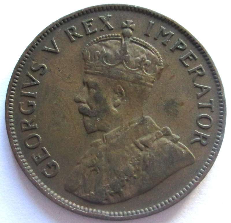 1934 Union of South Africa 1 Penny
