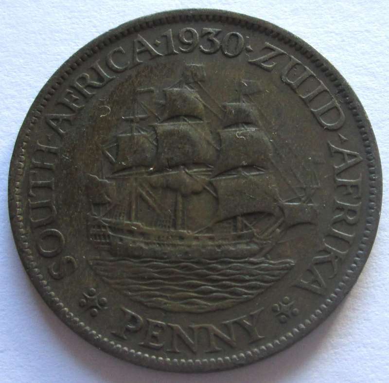 1930 Union of South Africa 1 Penny
