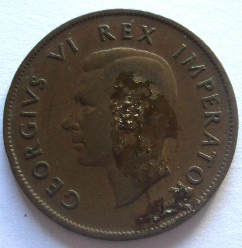 1938 Union of South Africa 1 Penny