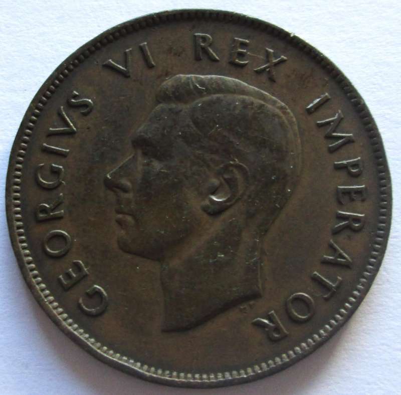 1945 Union of South Africa 1 Penny