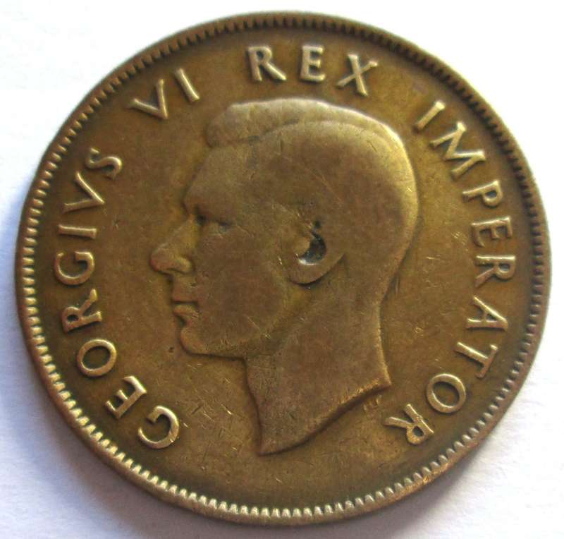 1943 Union of South Africa 1 Penny