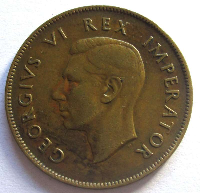 1944 Union of South Africa 1 Penny
