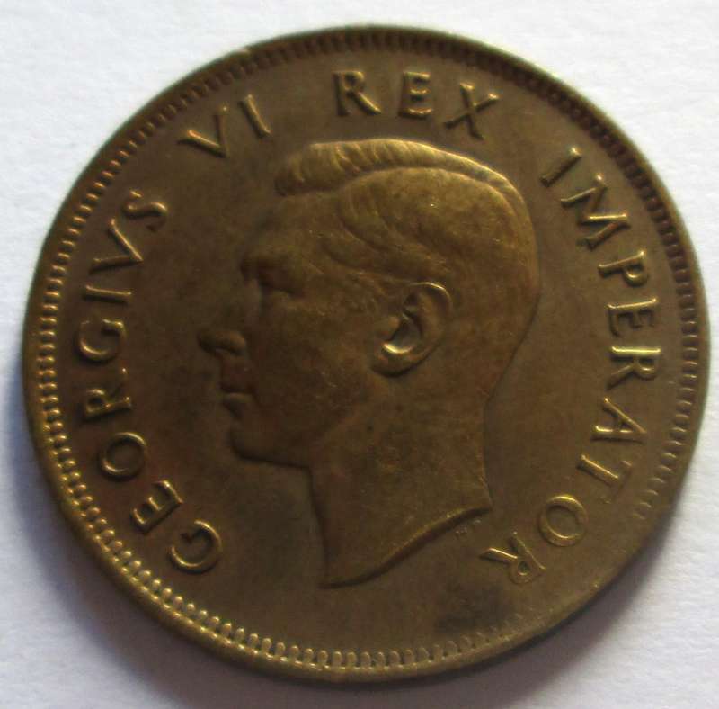 1940 Union of South Africa Half Penny