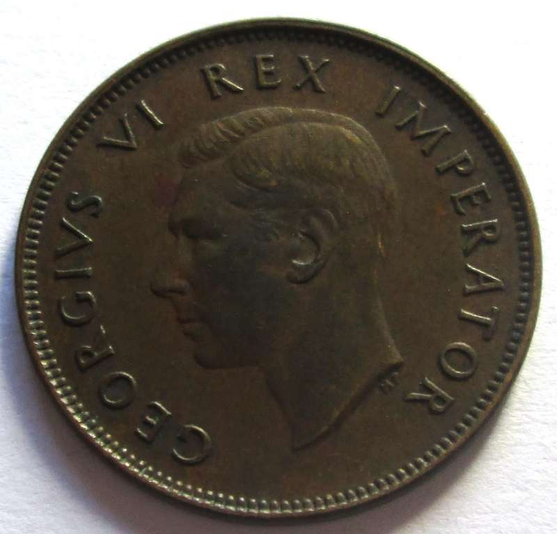 1941 Union of South Africa Half Penny