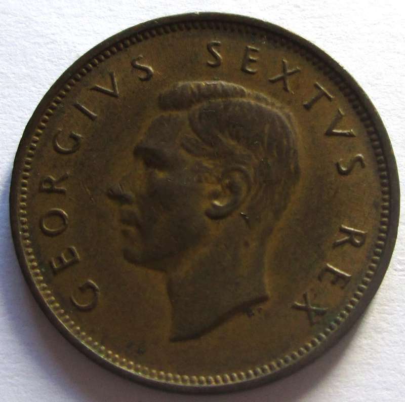 1949 Union of South Africa Half Penny
