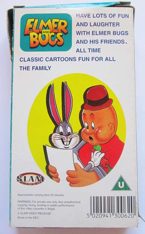 Elmer and Bugs Cartoon VHS tape