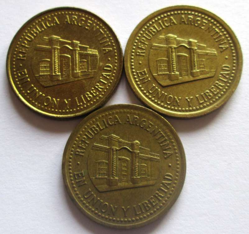 50 Centavos Argentina 1994 + 2009 + 2010