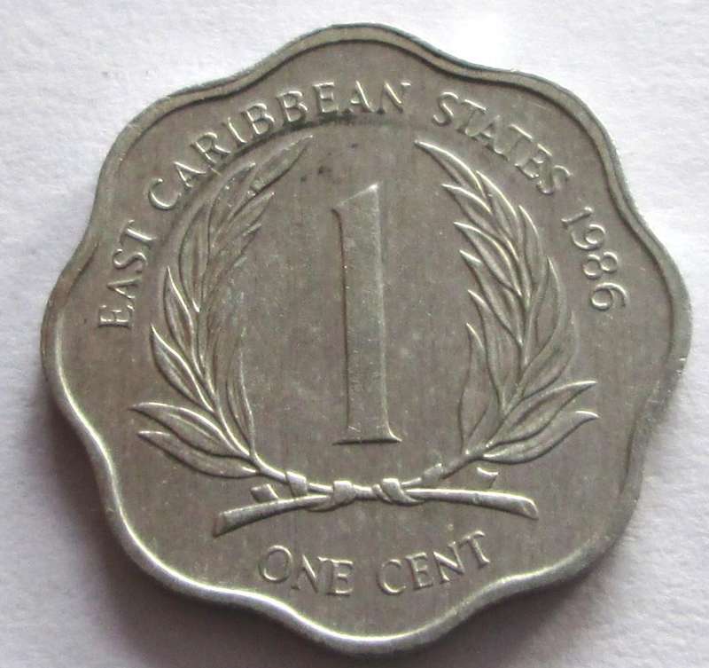 1986 East Caribbean States 1 Cent