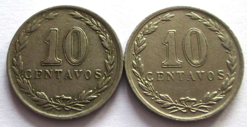 10 Centavos Argentina 1930 + 1933