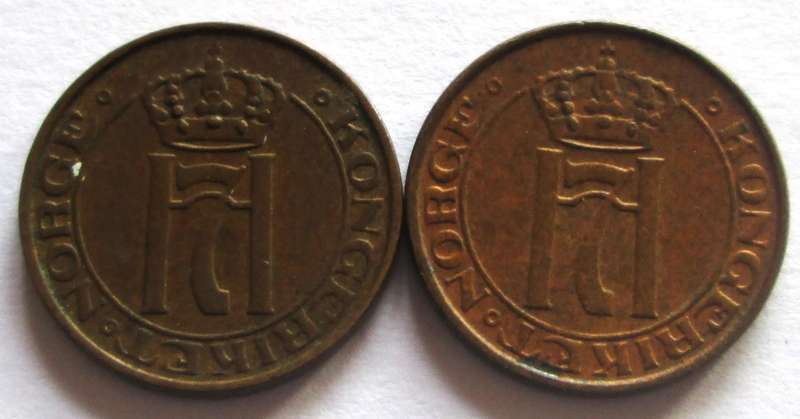 1 Ore Norway 1935 + 1936