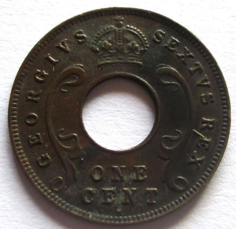 1952 East Africa 1 Cent