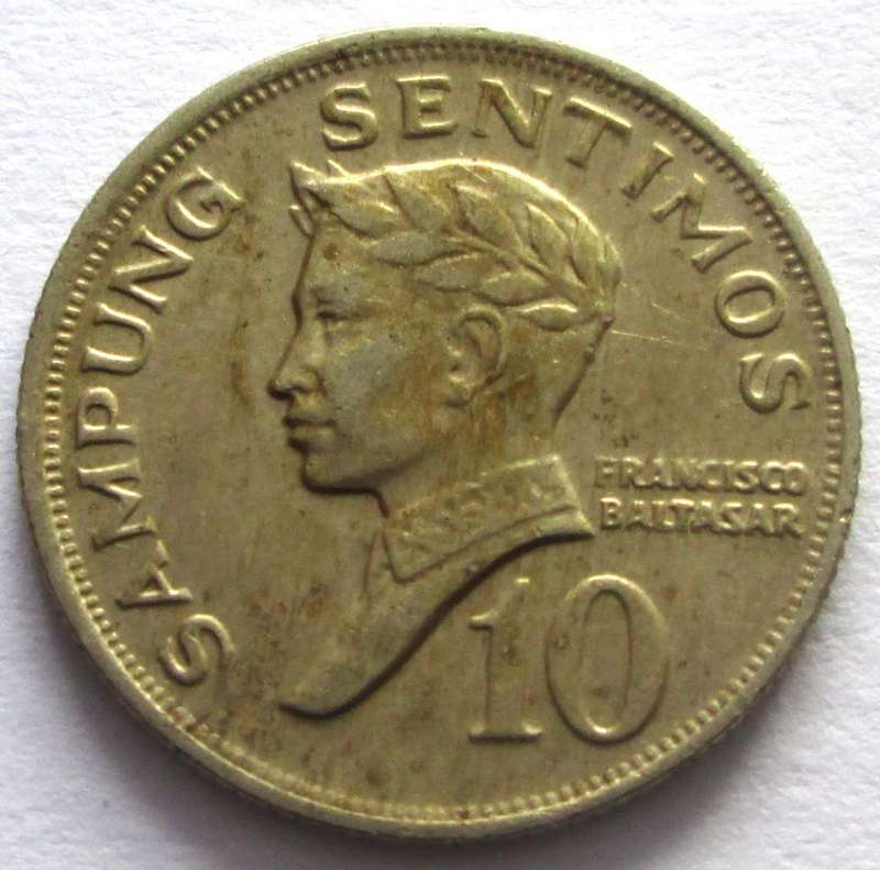 1968 Philippines 10 Sentimos