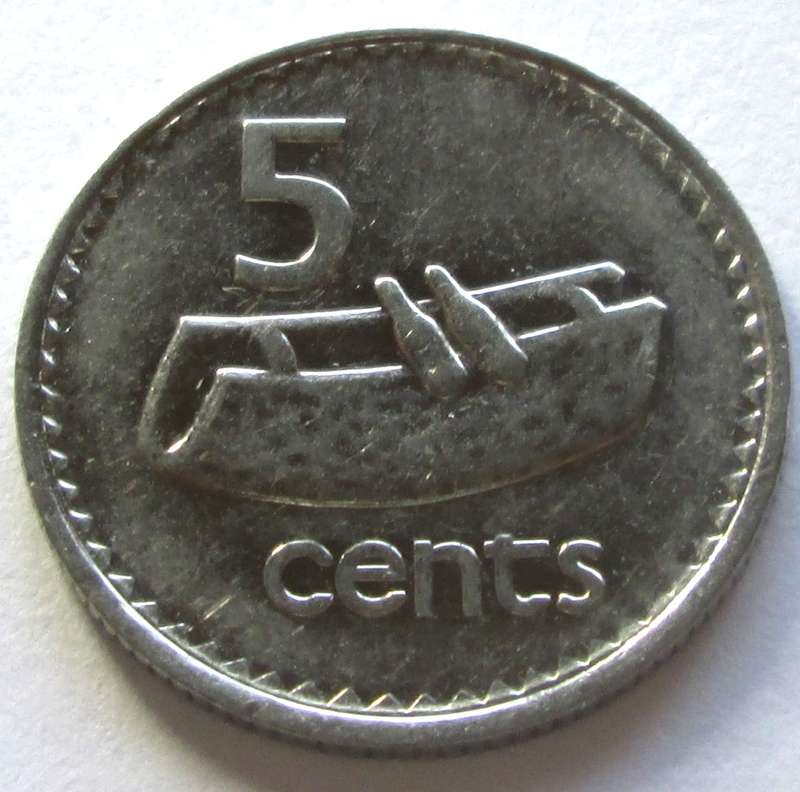 1992 Fiji 5 Cents