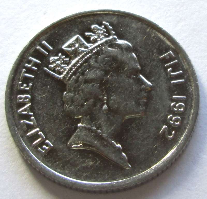 1992 Fiji 5 Cents