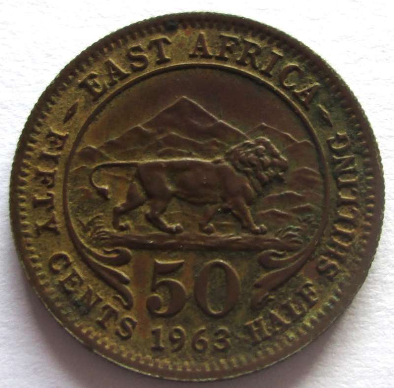 1963 East Africa 50 Cents