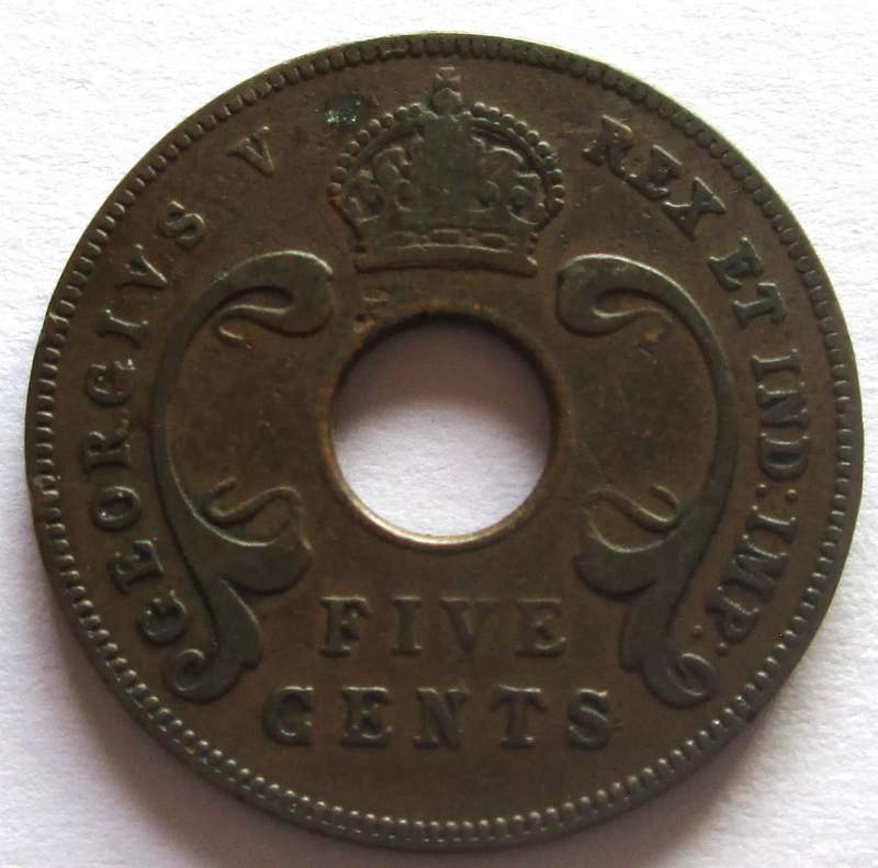 1935 East Africa 5 Cents