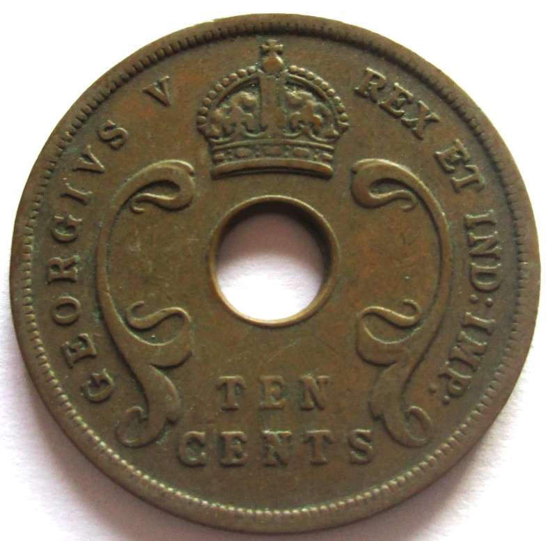 1922 East Africa 10 Cents