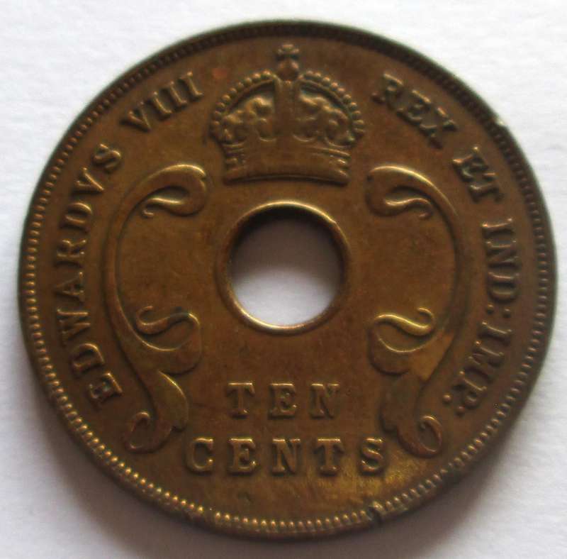 1936 East Africa 10 Cents