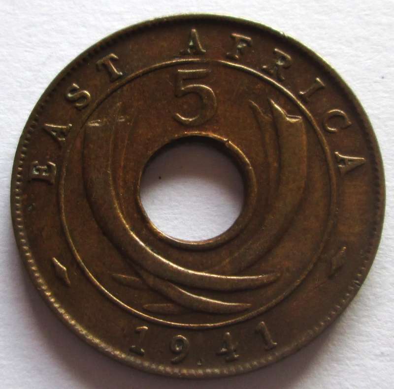 1941 East Africa 5 Cents
