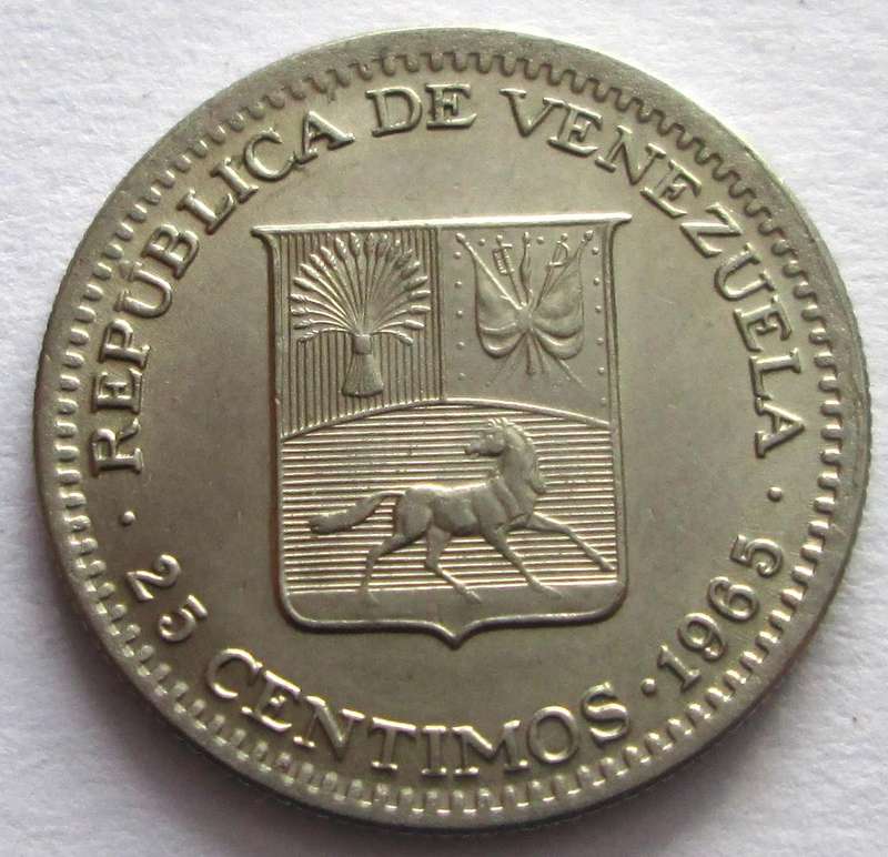 25 Centimos Venezuela 1965