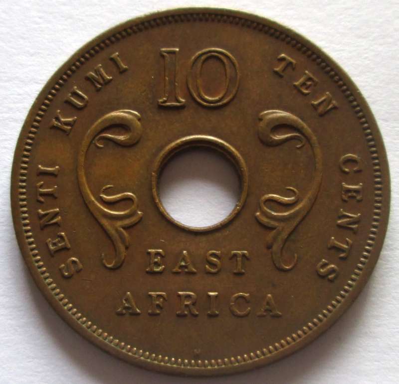 1964 East Africa 10 Cents