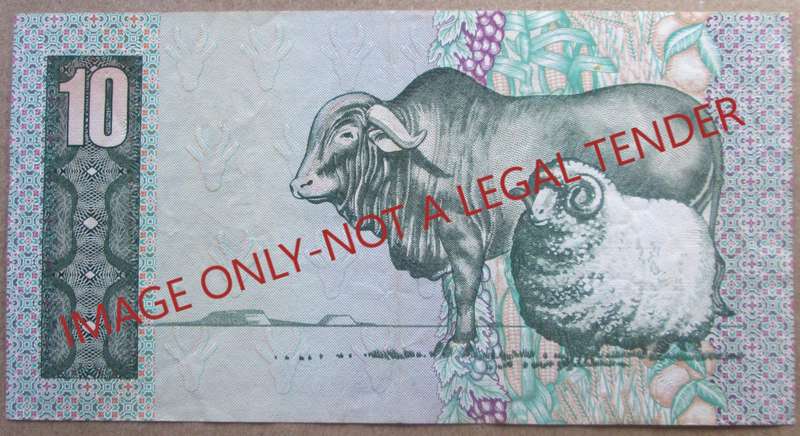 Ten Rand South Africa Serial Nr BF6087439C