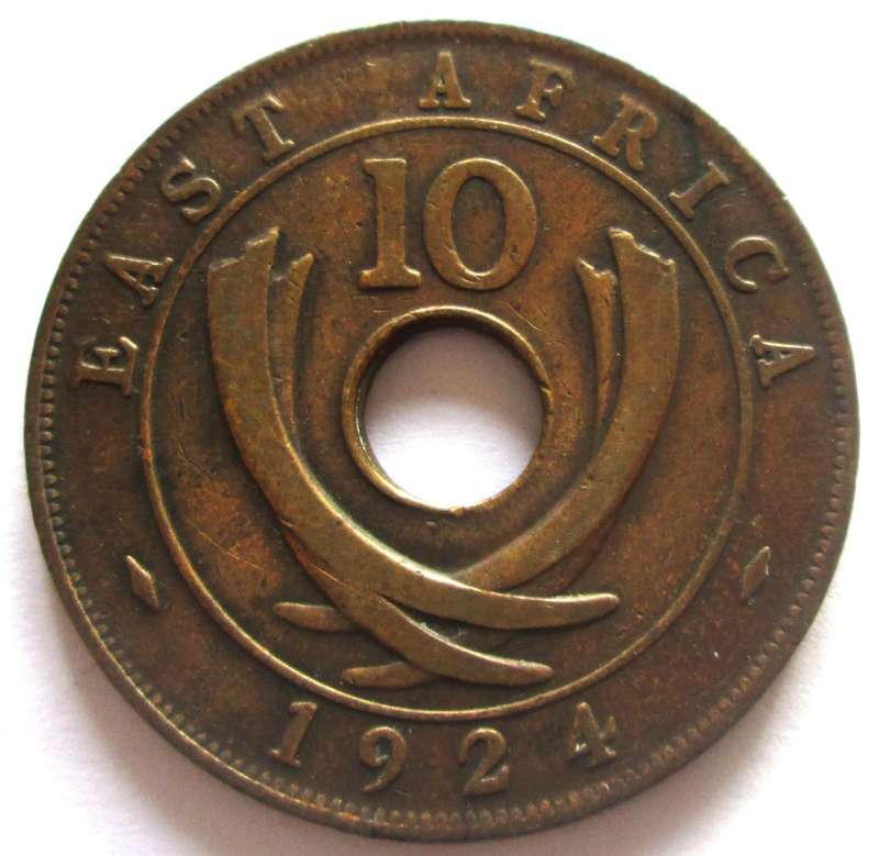 1924 East Africa 10 Cents