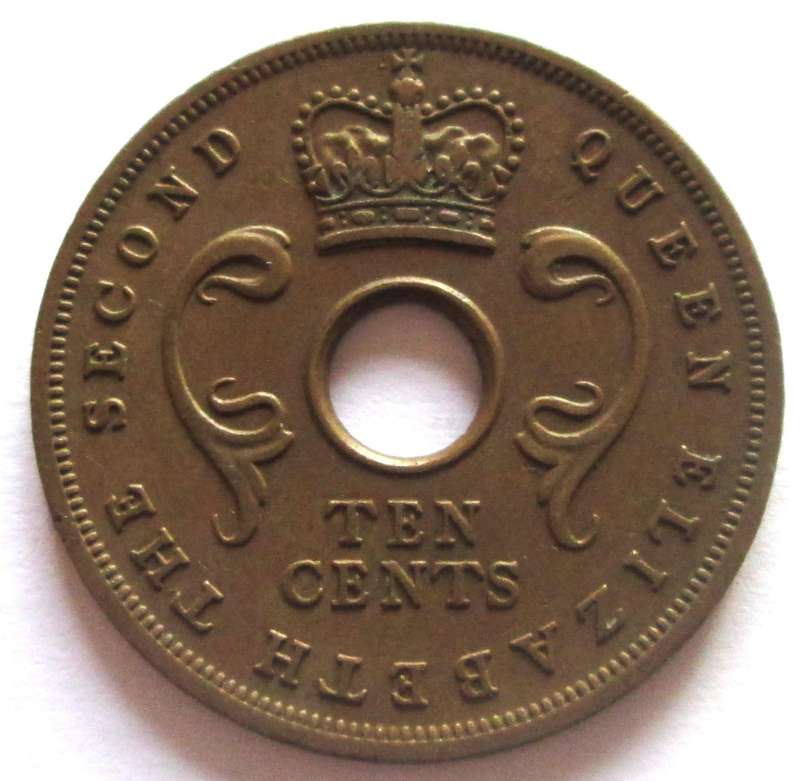1956 East Africa 10 Cents