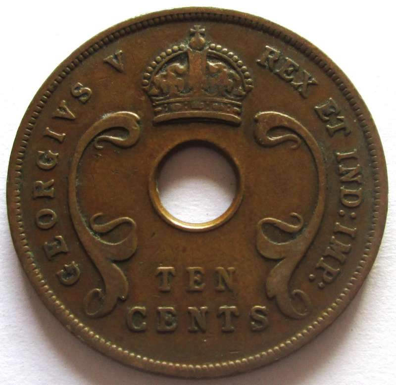 1928 East Africa 10 Cents