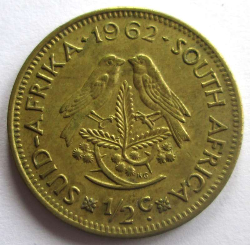 1962 South Africa Half Cent