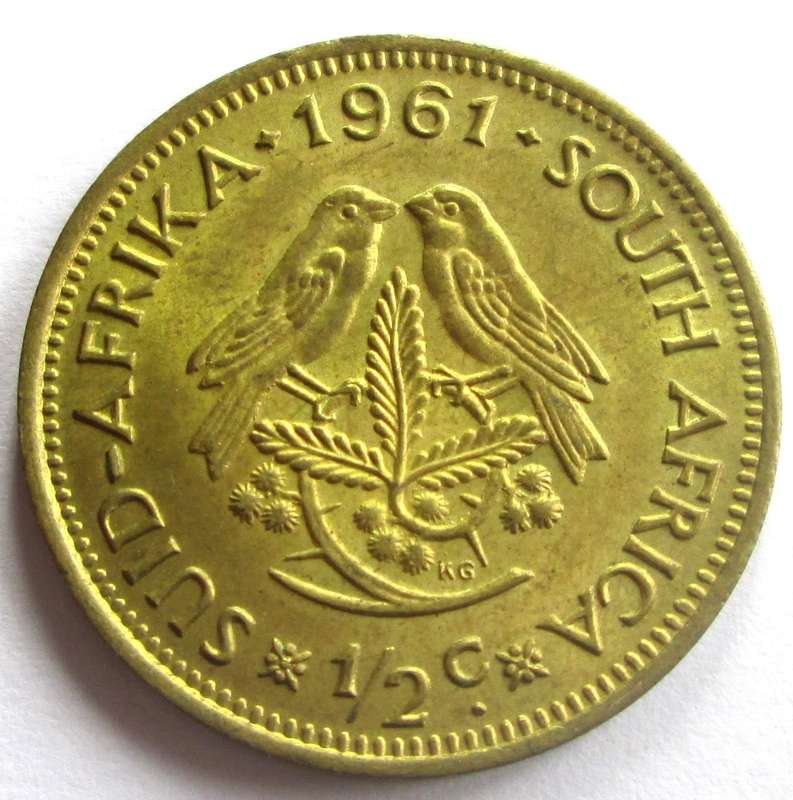 1961 South Africa Half Cent